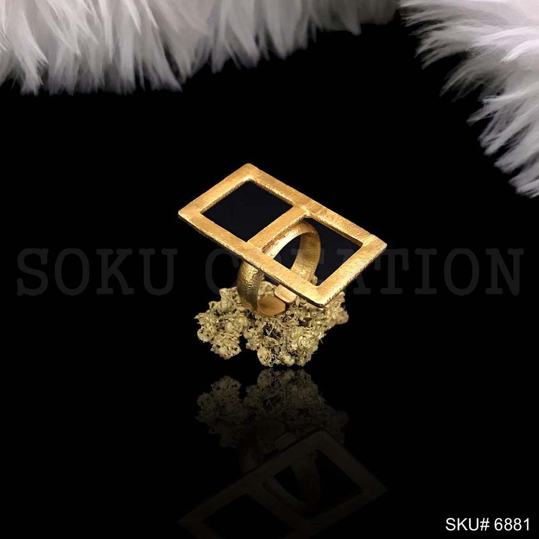 Gold Plated Handmade Unique Ring SKU6881