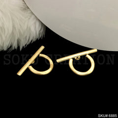 Gold plated Drop and Dangle Stylish  Handmade Design Earring SKU6885