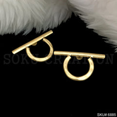 Gold plated Drop and Dangle Stylish  Handmade Design Earring SKU6885