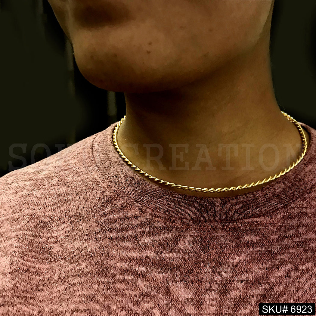 Gold Plated Unique Twisted Wire Designer Choker SKU69263