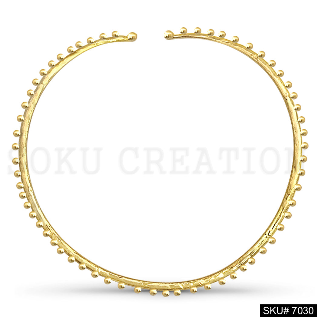 Gold Plated Simple Design Doted on Choker SKU7030