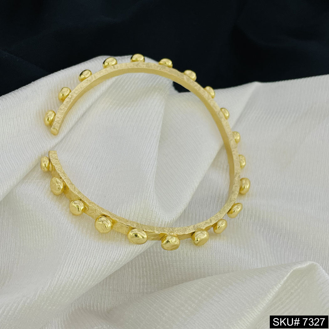 GOLD PLATED DOTT CUFF BANGLE  SKU7327