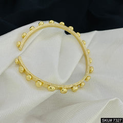 GOLD PLATED DOTT CUFF BANGLE  SKU7327
