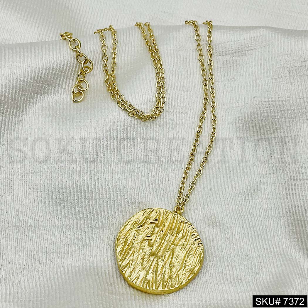 Gold Plated Pendant Necklace Earring and Ring SKU7372