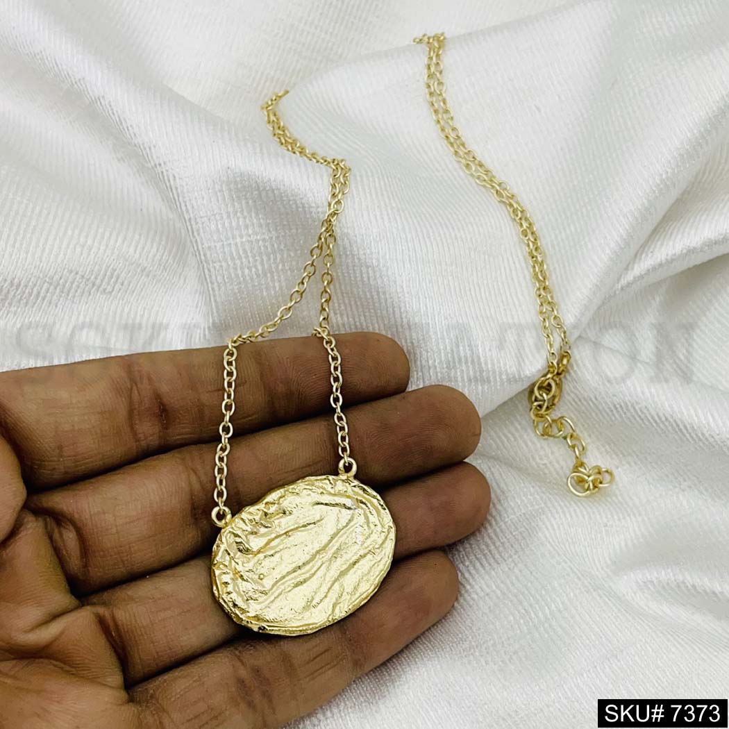 Gold Plated Pendant Necklace Earring and Ring SKU7373