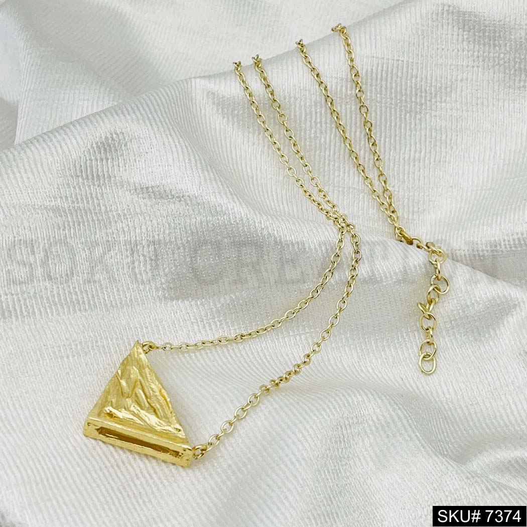 Gold Plated Pendant Necklace Earring and Ring SKU7374