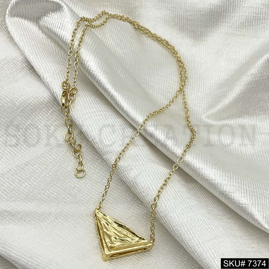 Gold Plated Pendant Necklace Earring and Ring SKU7374