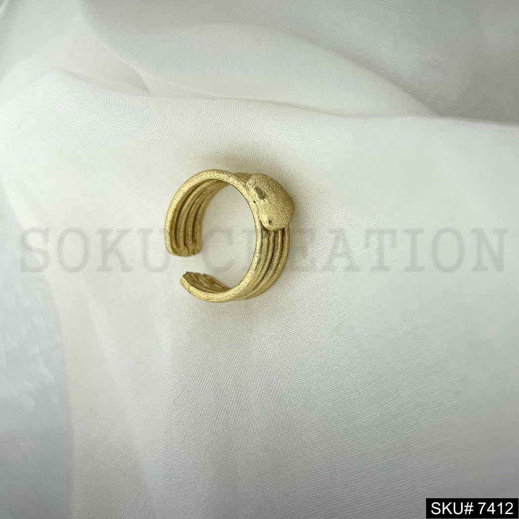 Gold Plated Heart Shape Ring SKU7412