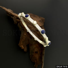 Gold Plated Red bead bangle SKU7418